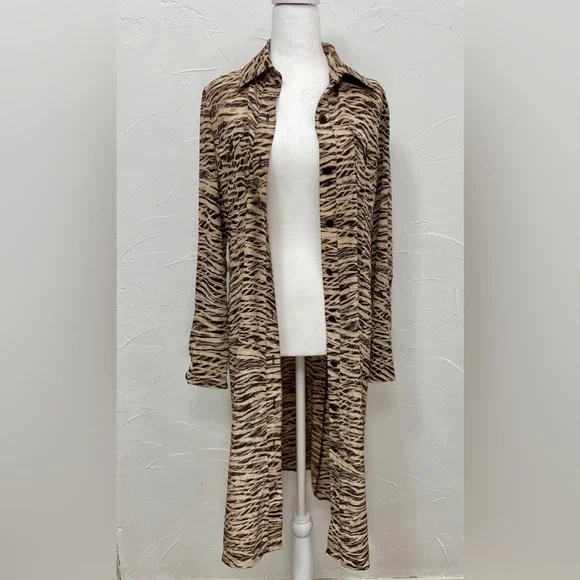 Ellen Tracy 100% Silk Sequoia Midi Dress - Picture 9 of 14